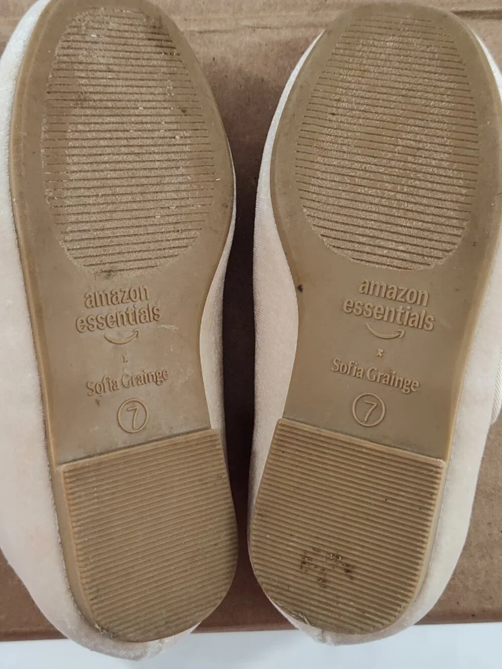 Sofia Grainge Toddler Girls Mary Jane Ballet Taupe Velvet Size 7    P#770